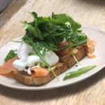 Smoked salmon and poached eggs